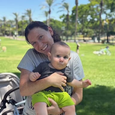 My wife and baby