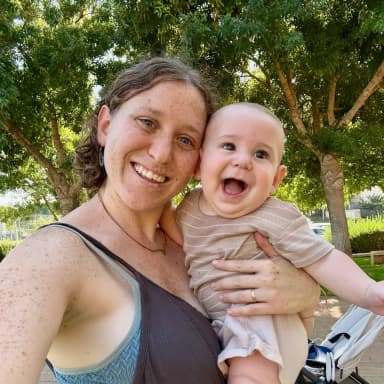 My wife and baby